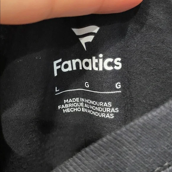 NWT Fanatics Knicks Black T-Shirt size large - Picture 2 of 3